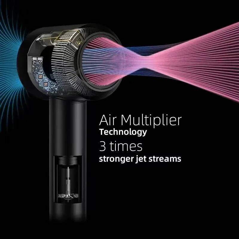 Professional Hair Hot Cold Wind Air Brush Hairdryer Negative Lonic Blow Dryer Strong PowerDryer Salon Tool 1500W 3th Gear