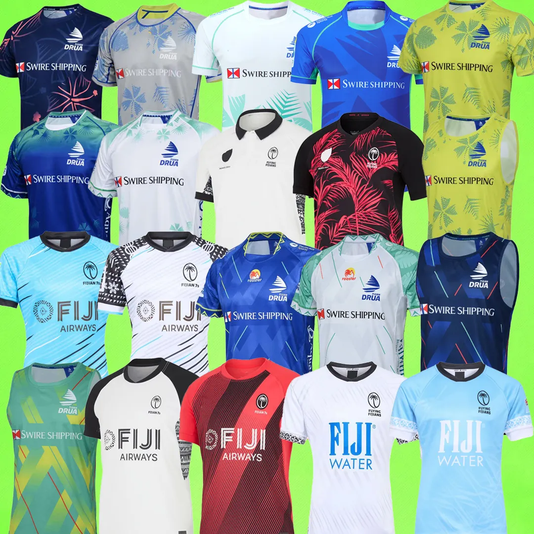 NEW + Retro FIJI jerseys 2025 2026 VEST Men's home away Third Stadium Rugby Shirt T Pre Match SEVENS 25 26 Training uniform S-5XL kids women white blue