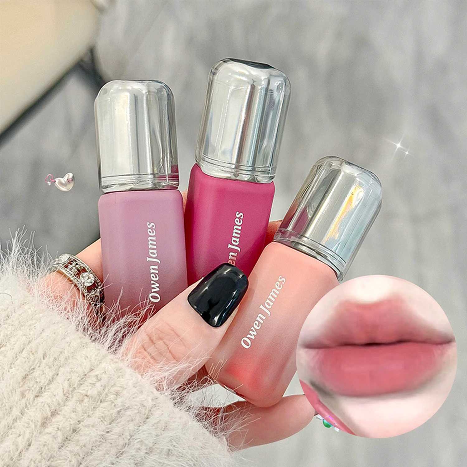 Velvet Matte Lipstick Waterproof Long Lasting Non-Stick Cup Lip Mud Cosmetic Nude Korean Lip Gloss Moisturizing Lips Tint MakeupXJ250623