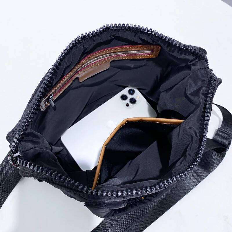 Casual Bags For Women Designer Handbag Purses 2024 New In Polyester Embroidered Rhombus Pattern Top Handle Cloth Shoulder