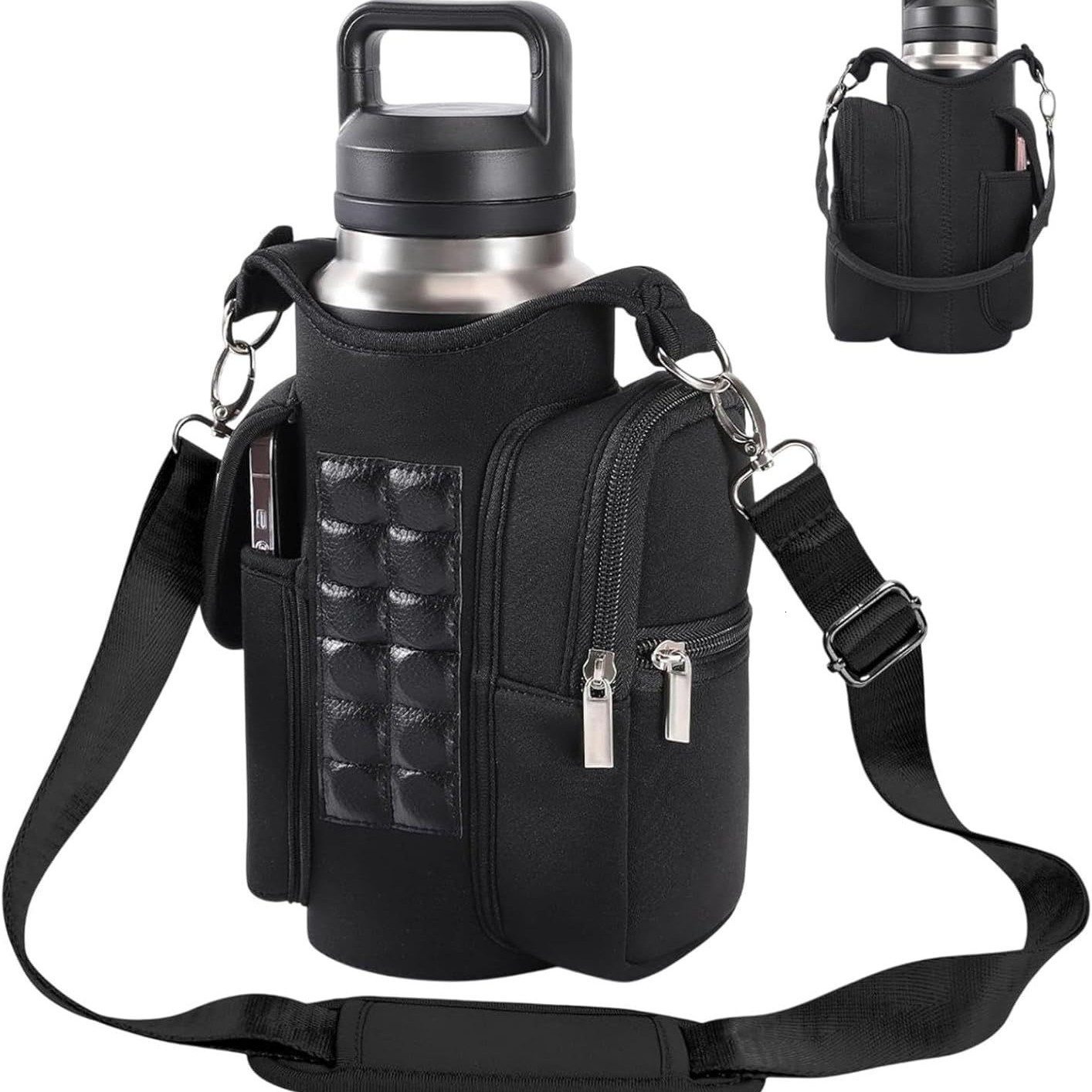 Magnetic fitness bag water bottle holder gym magnetic bag company magnetic cross body fitness bag for gym travel work and exercise 241209