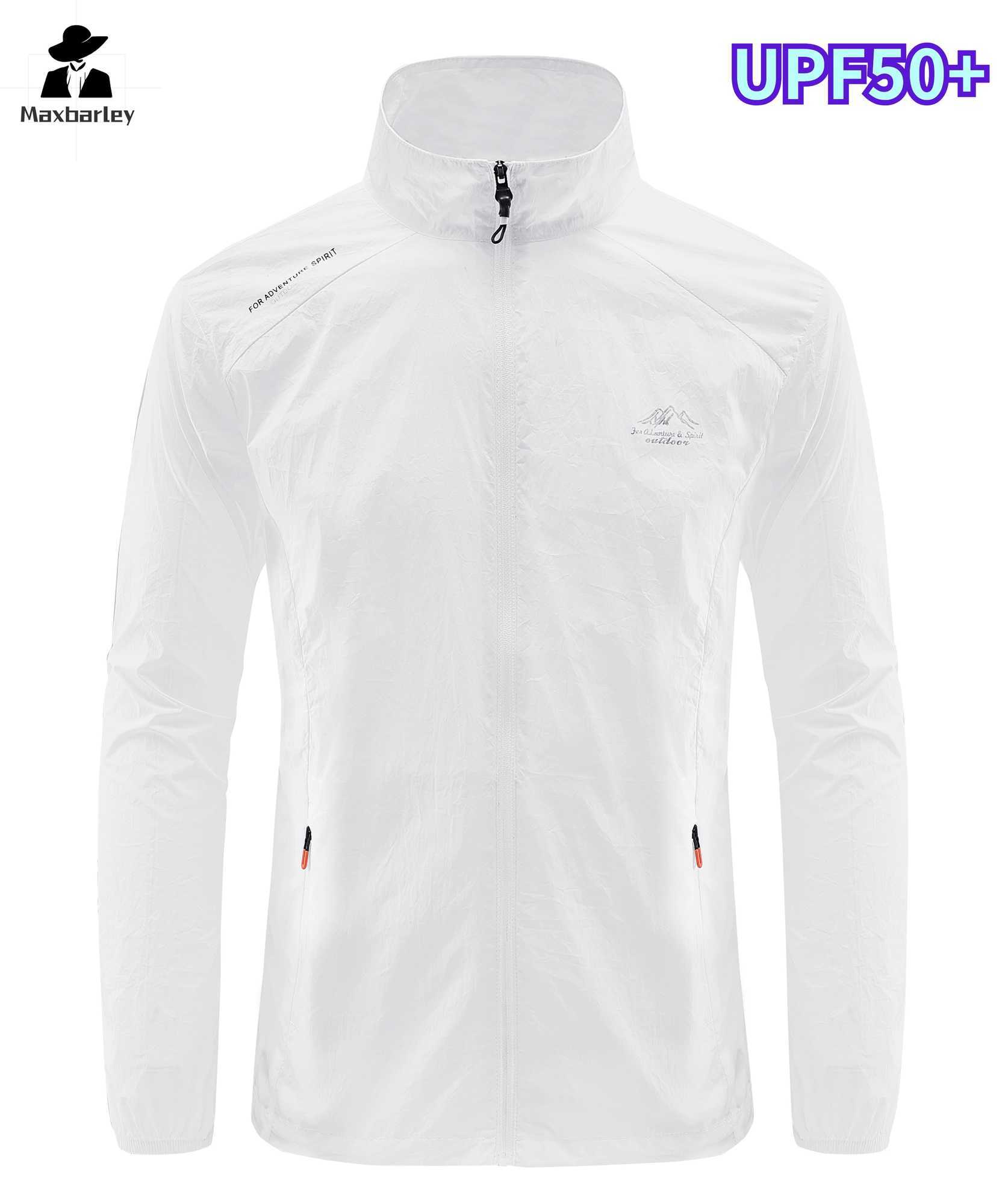 Summer Skin Windbreaker Mens Ultra Light UV Sunscreen Plus Size Jogging Jacket Mens Casual Camping Fishing Waterproof Coat W250623