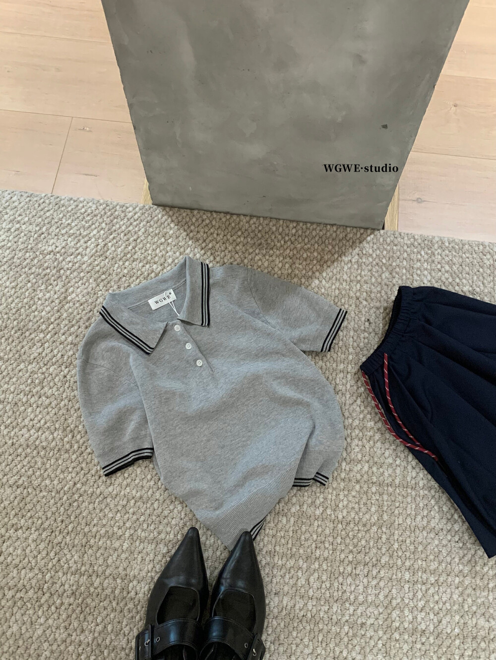 GC145 Short-sleeved sweater for women Spring and summer waist slimming short top