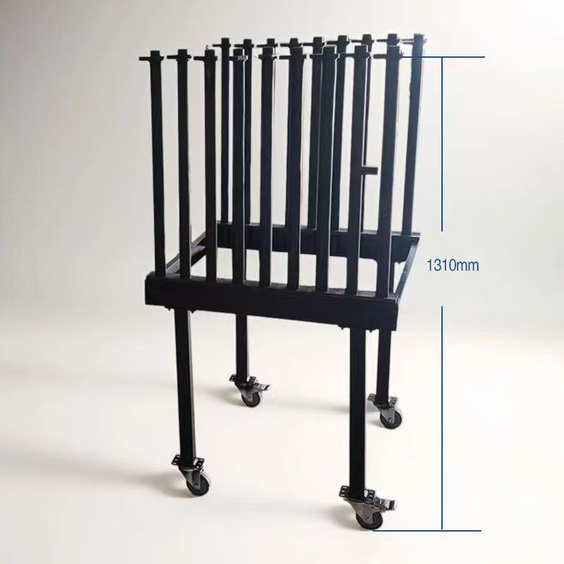 Multi functional mobile display rack for automotive glass