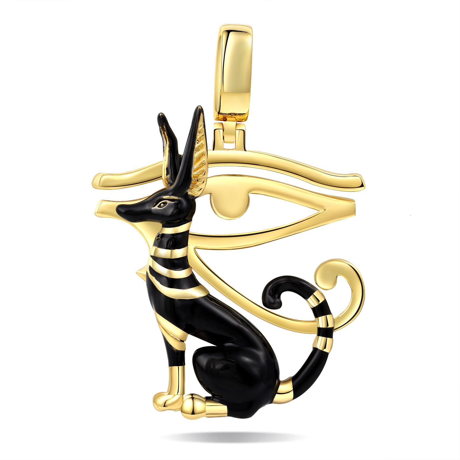 Luxury Brand Hip Hop Horus Eye Men's Pendant Personalized Versatile Niche Design Premium Statement Necklace