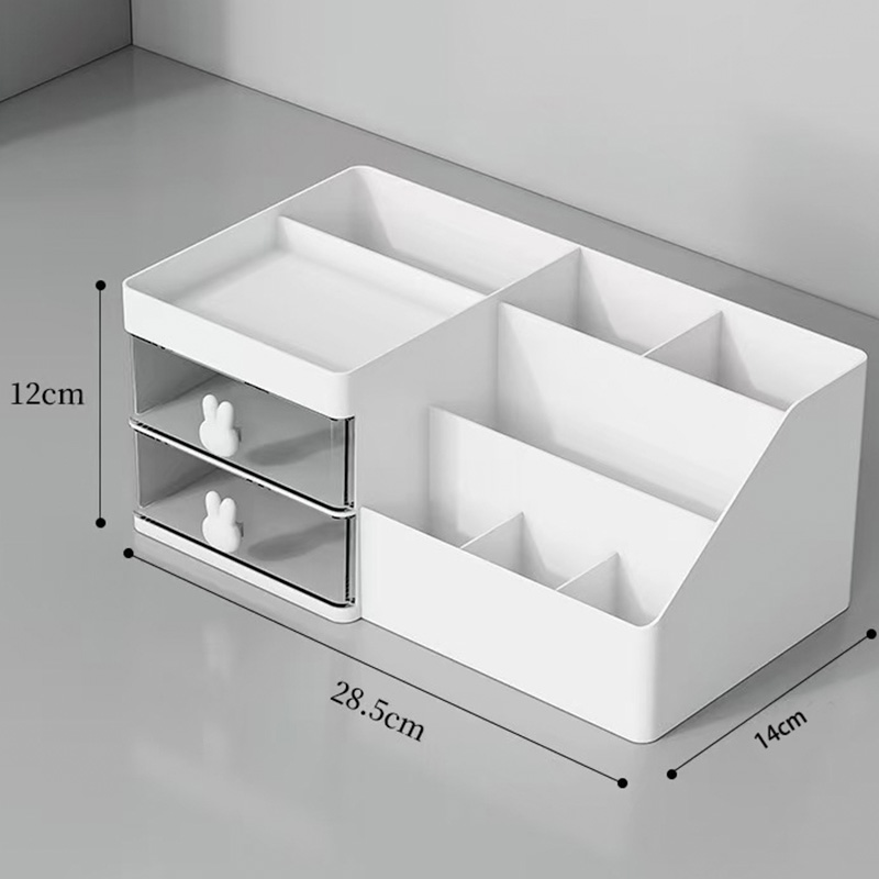 cute rabbit ear drawer box optimal for office and study storage