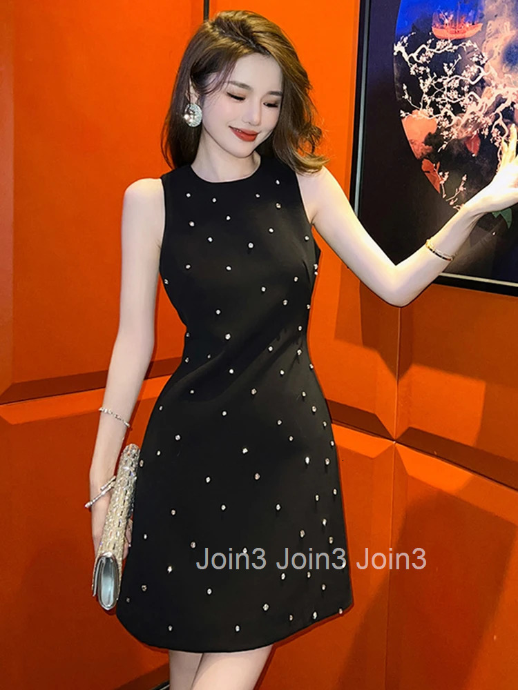 Fashion Summer Short Evening Dress Women Luxury Chic Black Sexy Sleeveless Backless Slim Mini Party Prom Birthday Mujer Vestidos