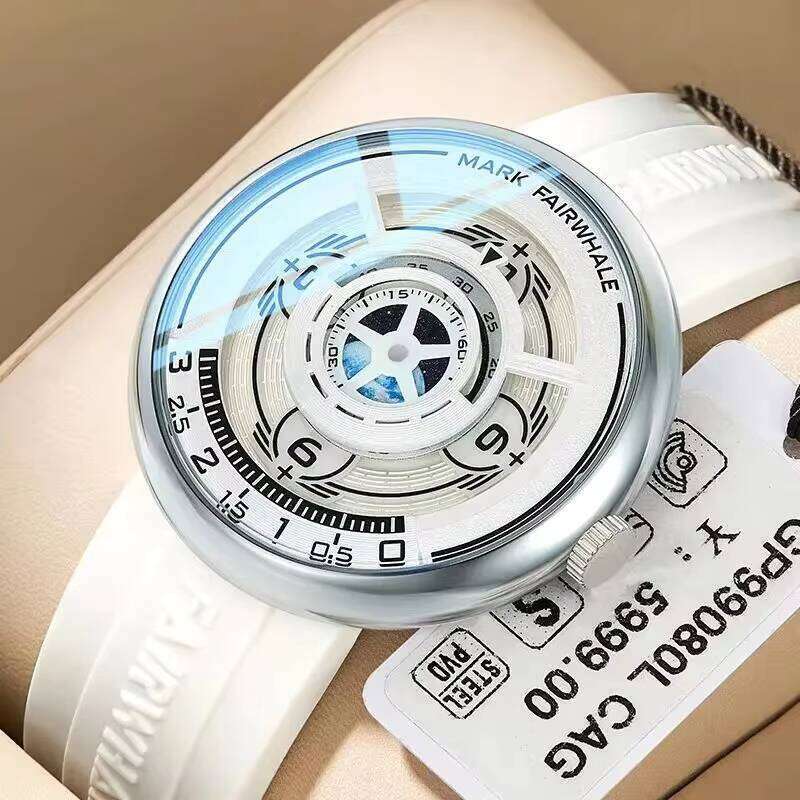 DHgadgets Mark Fairwhale Whale 5990 New Design Trendy Earth Silicone Strap Young Luminous Waterproof Quartz Watch Men's Reloj