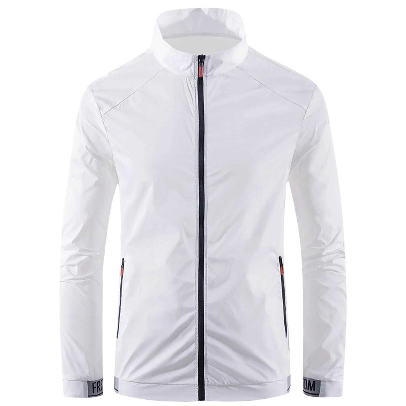 Mens Ice Silk Breathable Coat Thin Sun Protective Jacket Outdoor Sports Coat Windbreaker Waterproof Jacket For Men Ropa Barata W250623