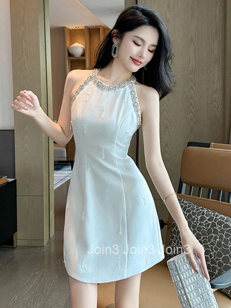 New Fashion Summer Evening Short Dress Women Ladies Clothing Elegant Luxury Chic Sexy Halter Slim Mini Party Prom Mujer Vestidos