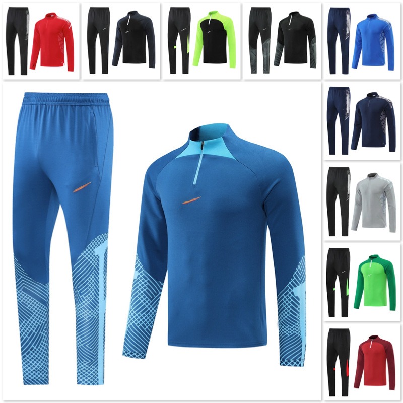Mens tracksuits set long sleeve two-piece suit sports shirt sweatpants fitness sportswear running sweatshirts winter training basketball soccer jogger y1