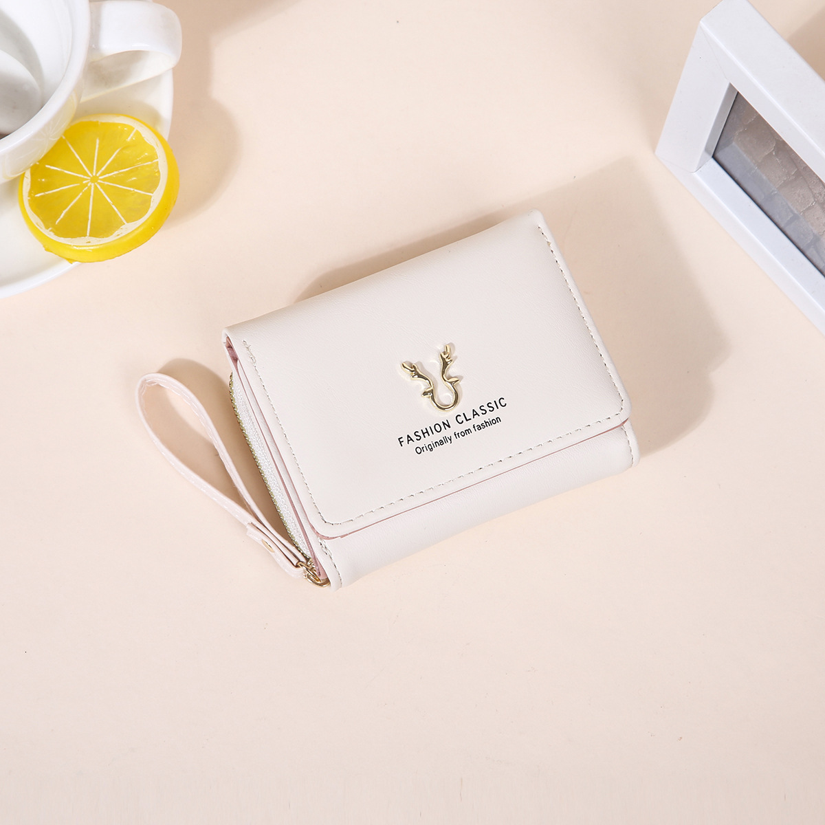 Free Shipping 2025 New Designer Bag Women's Handbag Wallet Lightweight Short Antler Wallet Mini Card Holder Coin Purse Two-in-one Fashion Wallet