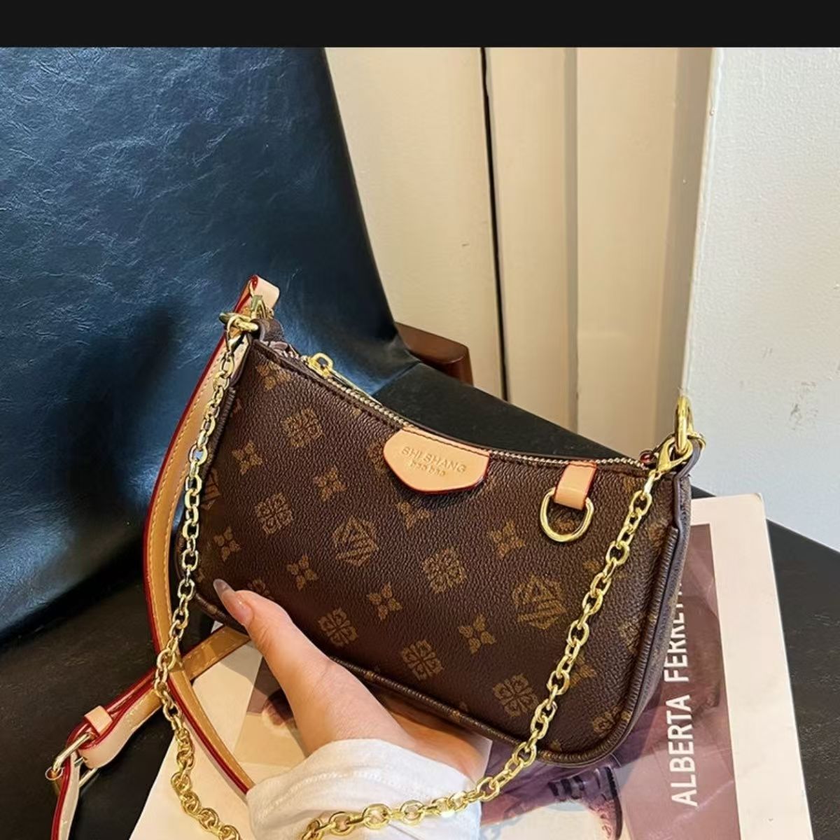 Designer Shoulder Bags Crossbody Bag Luxury Bag Purse Designer Texture Handbag Armpit New Mahjong Bag Temperament Fashion Clash Color in stock