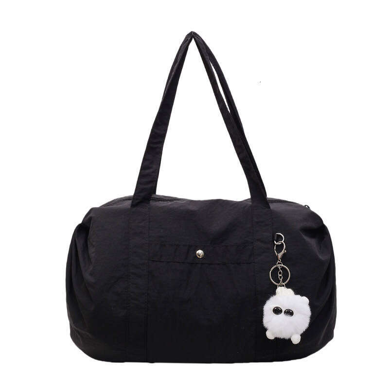 Lightweight Large Capacity Waterproof Wrinkle-Resistant Daily Commute Class Short Trip Nylon Tote Simple Trendy Shoulder Bag