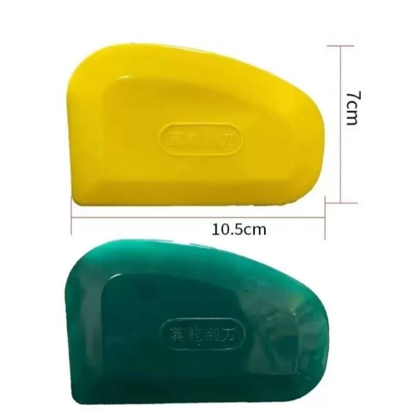 Rubber scraper, car furniture film putty scraper, multifunctional soft rubber semi-circular arc-shaped scraper