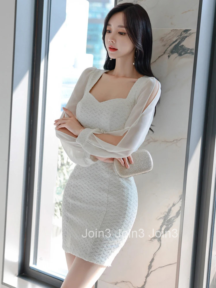 Fashion Women Vintage Sexy Sweetheart Neck Mini Party Club Dress Elegant Temperament Sexy Coffee Break Hollow White Female Dress