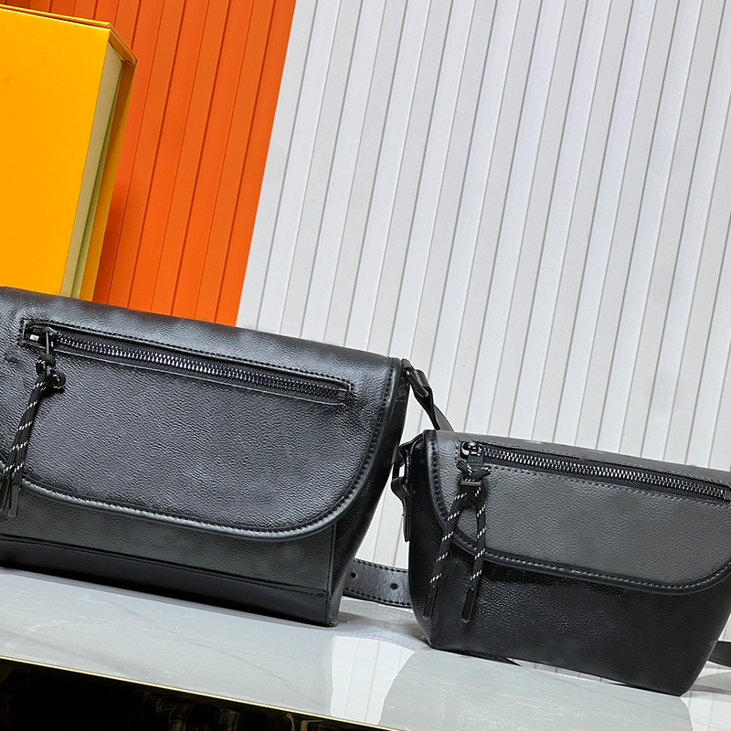 New men's messenger style handbag designer Men's and women's cross-body bag Classic and luxurious lightweight camera bag Fashionable black military briefcase