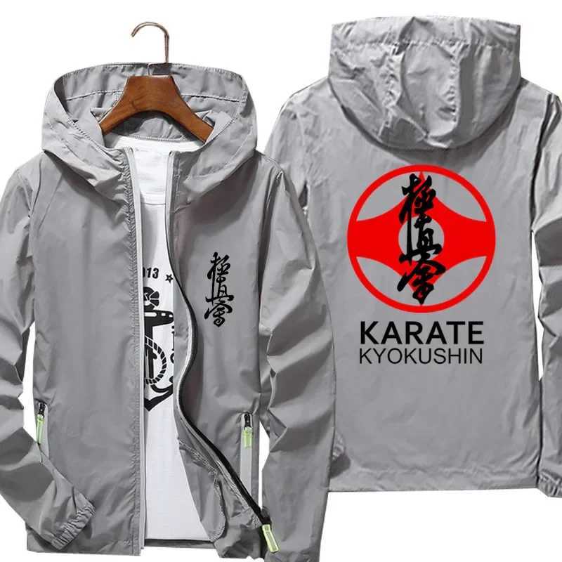 Kyokushin Men Karate Symbol and Kanji Bomber Jacket Windbreaker Skin Streetwear Reflective Coat Sunscreen Fashion Clothing W250623