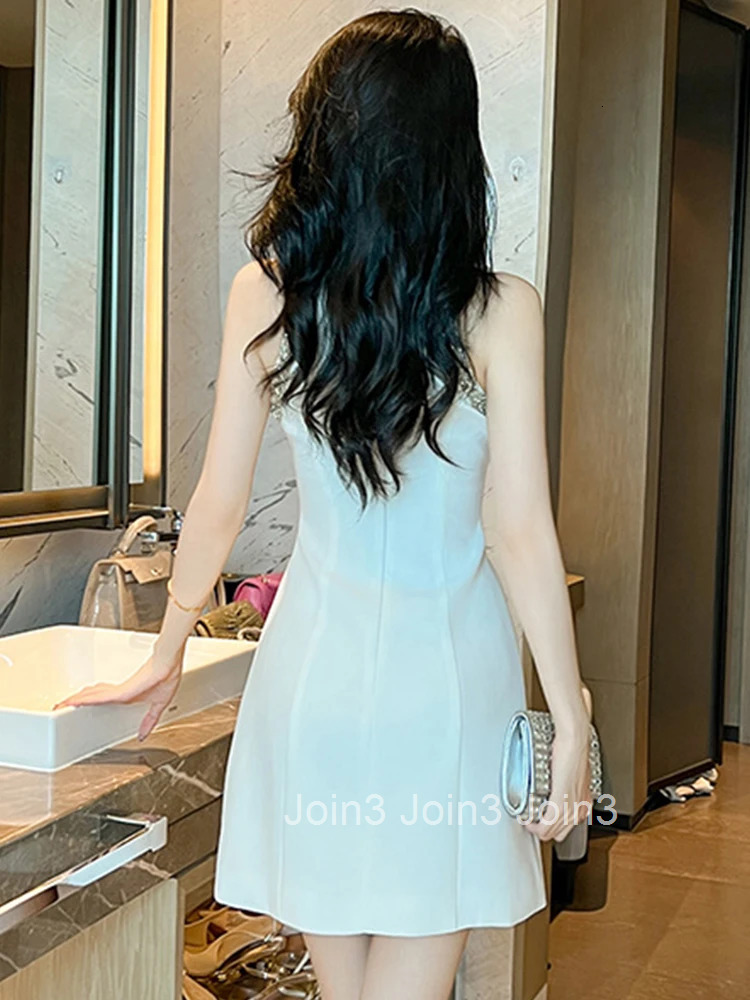 New Fashion Summer Evening Short Dress Women Ladies Clothing Elegant Luxury Chic Sexy Halter Slim Mini Party Prom Mujer Vestidos