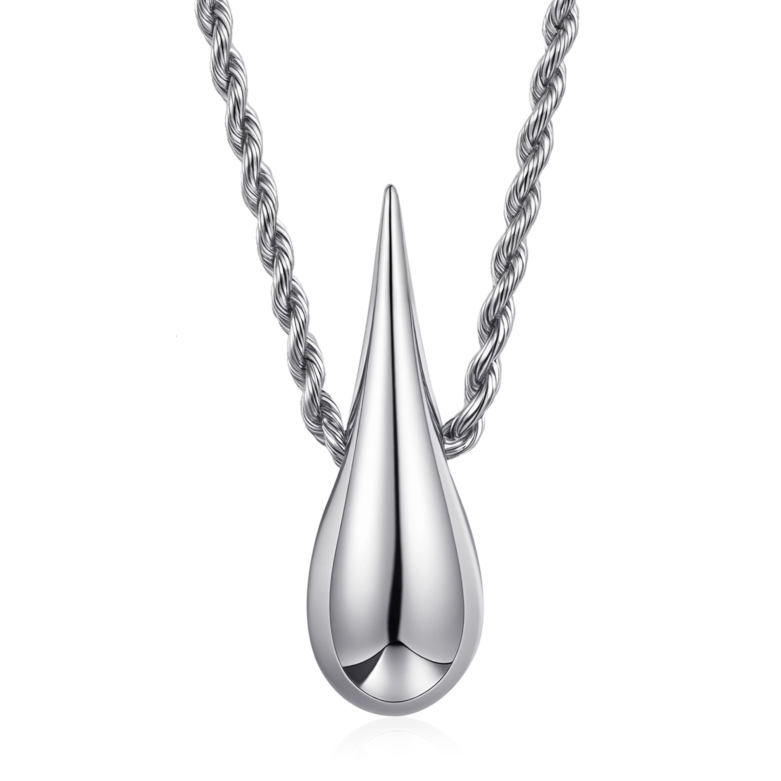 Luxury Women's Polished Water Drop Pendant Minimalist Niche Design Fashion Versatile Premium Statement Choker Necklace