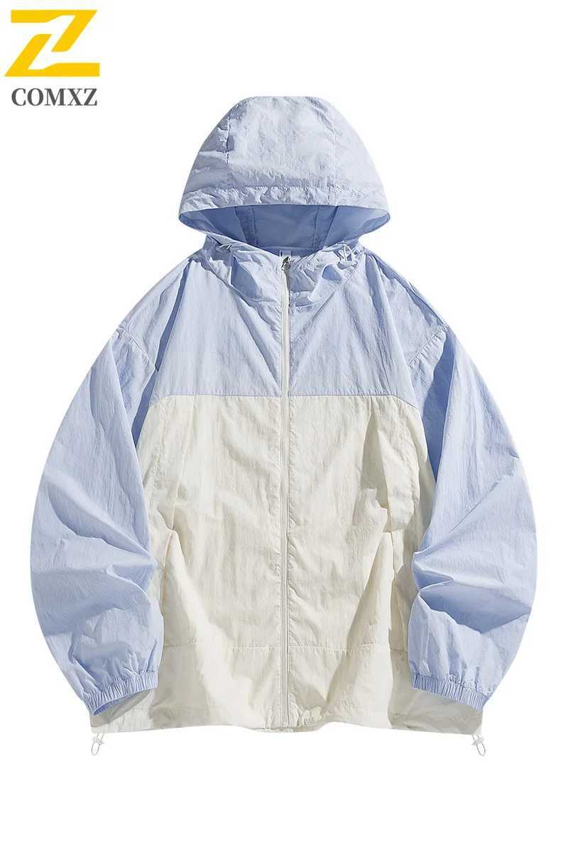 2025 Summer UV Hooded Jacket Mens Womens Sunscreen Clothing Casual Outdoor Light Fishing Overalls Quick Dry Skin Windbreaker W250623