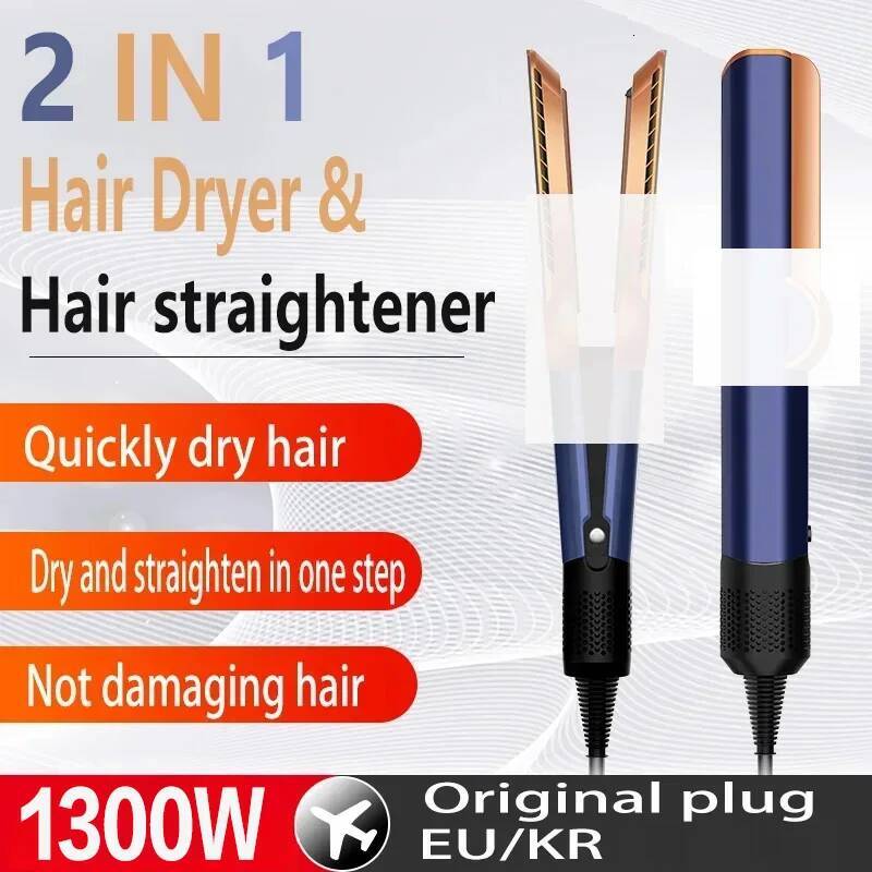 2 IN 1 professional dryer straightener styling tools for heating irons negative ion hair straighteners