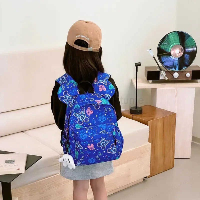 Disney 2025 New Luxury Childrens Gift Schoolbag Joint Backpack Mickey Backpack Small Backpack Kindergarten Schoolbag W250623