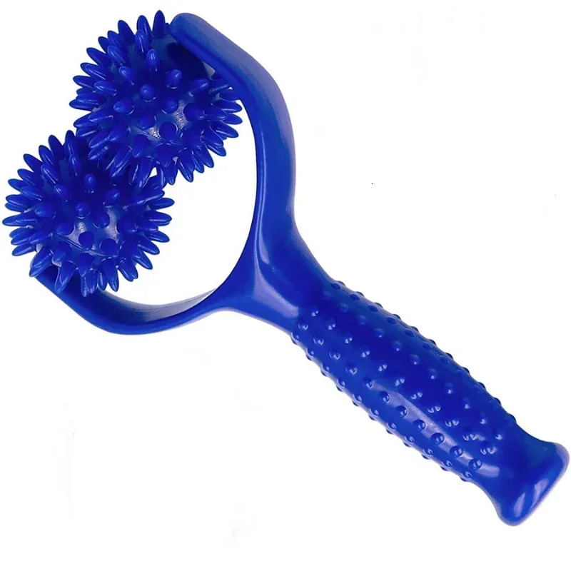 2 Roller in 1 Handheld Trigger Point Acupuncture Reflexology Spiky Massage Balls Massager Roller Full Body Soreness Relief 250619