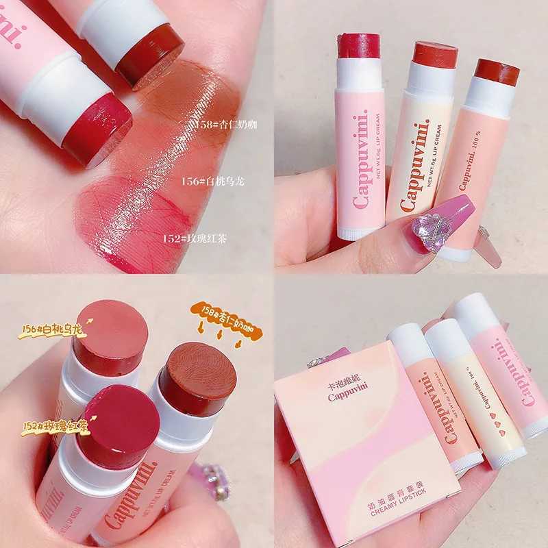 Lipstick 3 Colors Lip Nourishing Lasting Colored Lipstick Moisturizing Lip Care Lip Balm Lips Makeup Colored Lip Balm XJ250623