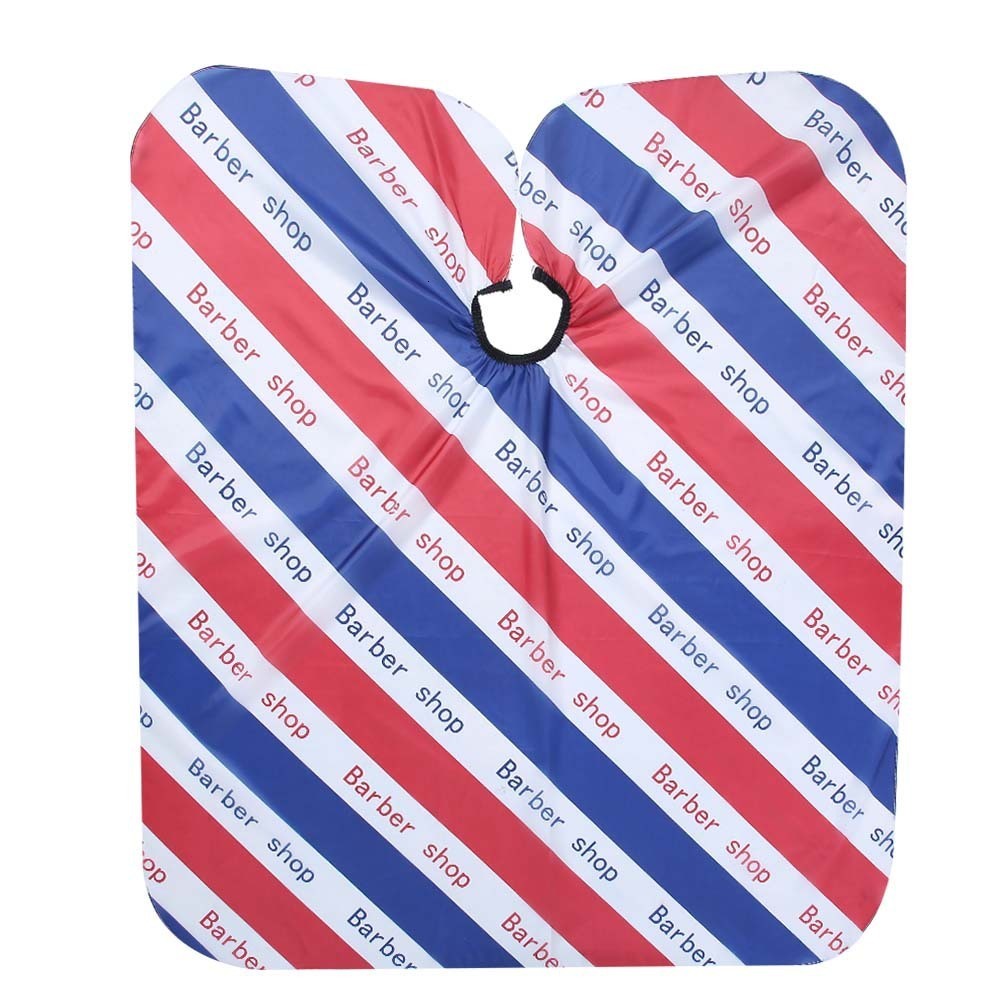 Snap Neckline Hairdressing Apron Waterproof Hairdresser Gown Barber Fashion Pattern Haircut Cloth Antistatic Hairstyling Capes