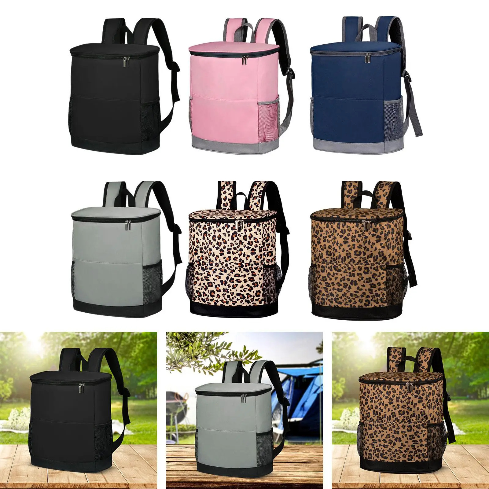 Insulated Cooler Backpack Lunch Cooler Fresh Keeping Waterproof Backpack Cooler Thermal Bag for Men Women for Work Travel Trips 250613