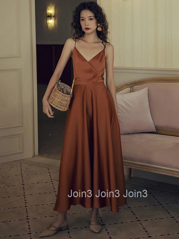 New Fashion Summer Women Elegant Long Dress Chic Satin Sexy Strap Backless Dresses A-line Party Prom Beach Robe Femme Vestidos