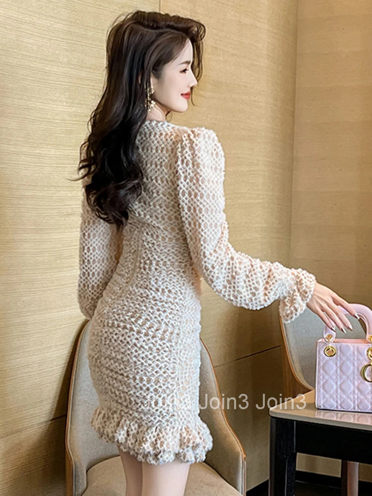 New Spring Fashion Ladies Street Clothes Stretchy Short Dresses Women Elegant Sweet Sexy V-Neck Skinny Mini Dress Mujer Vestidos