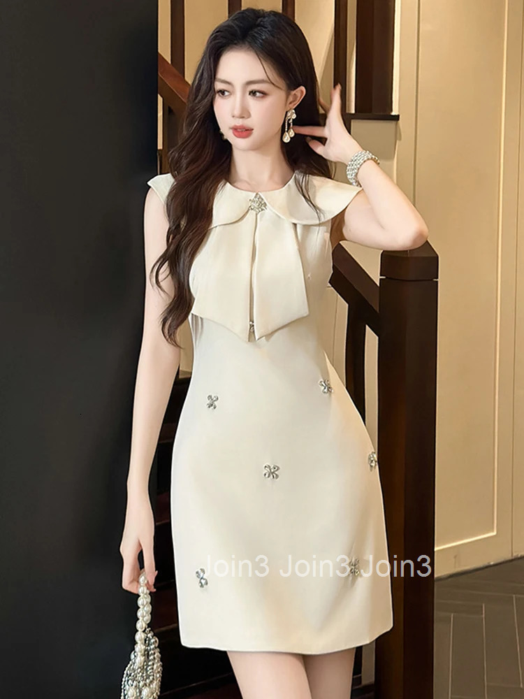 Summer Fashion Lady Sweet Vacation Evening Dress Women Clothes Elegant Luxury Sleeveless Slim A-Line Short Party Prom Vestidos