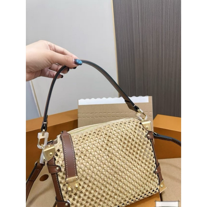 Summer New Designer Bag Sunshine Straw Bag Fashion Handbag Woven Armpit Bag 106775