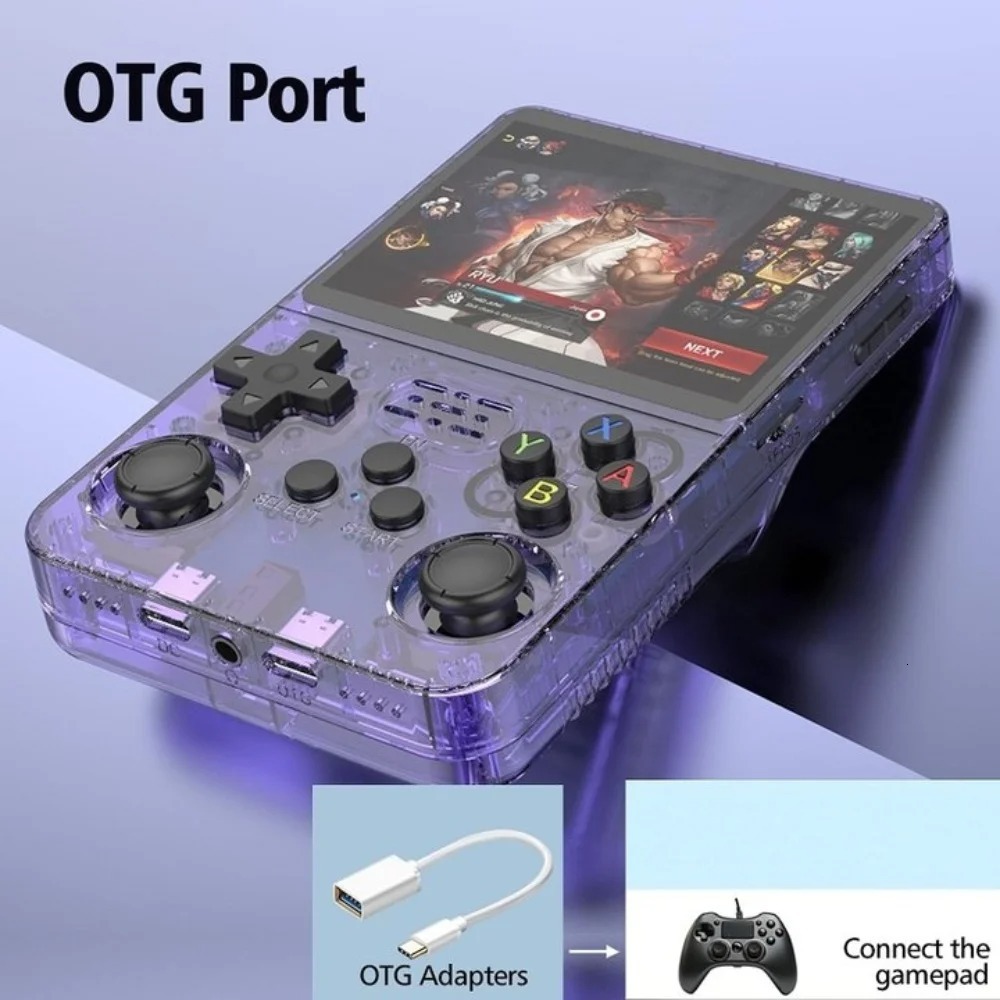 New Open Source R36s Handheld Game Console Linux System Pocket Video Player 3.5 Inch IPS Screen Classic Retro Gaming