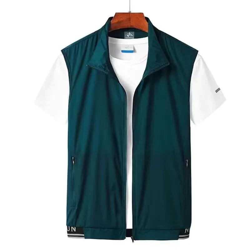 High-Quality Leisure Vest Men Patchwork Multi Pocket Sleeveless Waistcoat Pography Vest Streetwear 250617