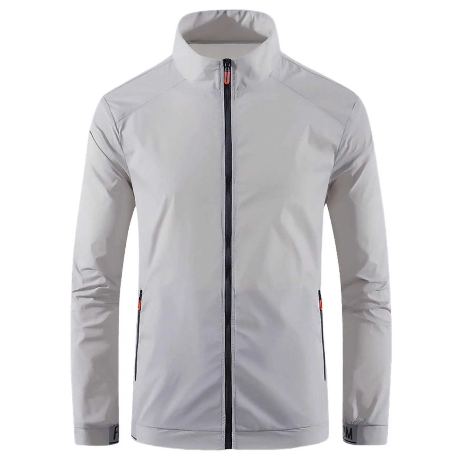 Mens Ice Silk Breathable Coat Thin Sun Protective Jacket Outdoor Sports Coat Windbreaker Waterproof Jacket For Men Ropa Barata W250623