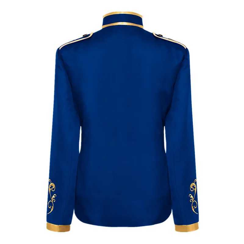 2025 New Halloween Mens Fashion Jacket Blue Court Prince Embroidered Coat Red Black White Purple Green Available Jackets W250623