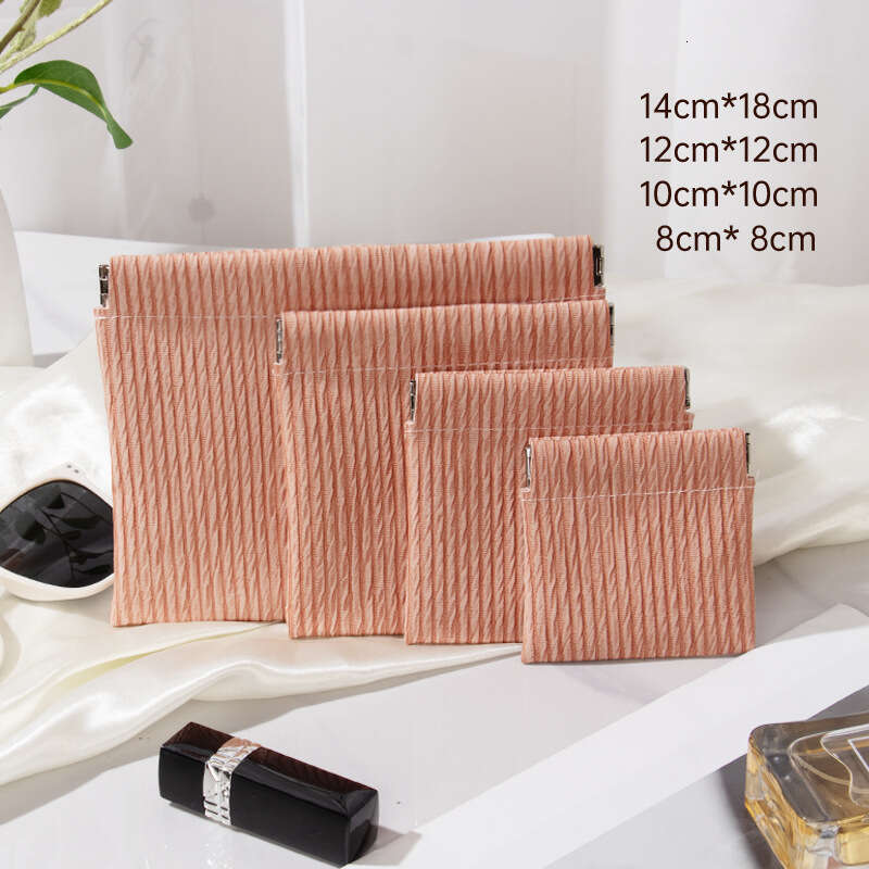 Portable Small Makeup PU Mini Waterproof Lipstick Pouch Touch-up Bag Simple Convenient Storage
