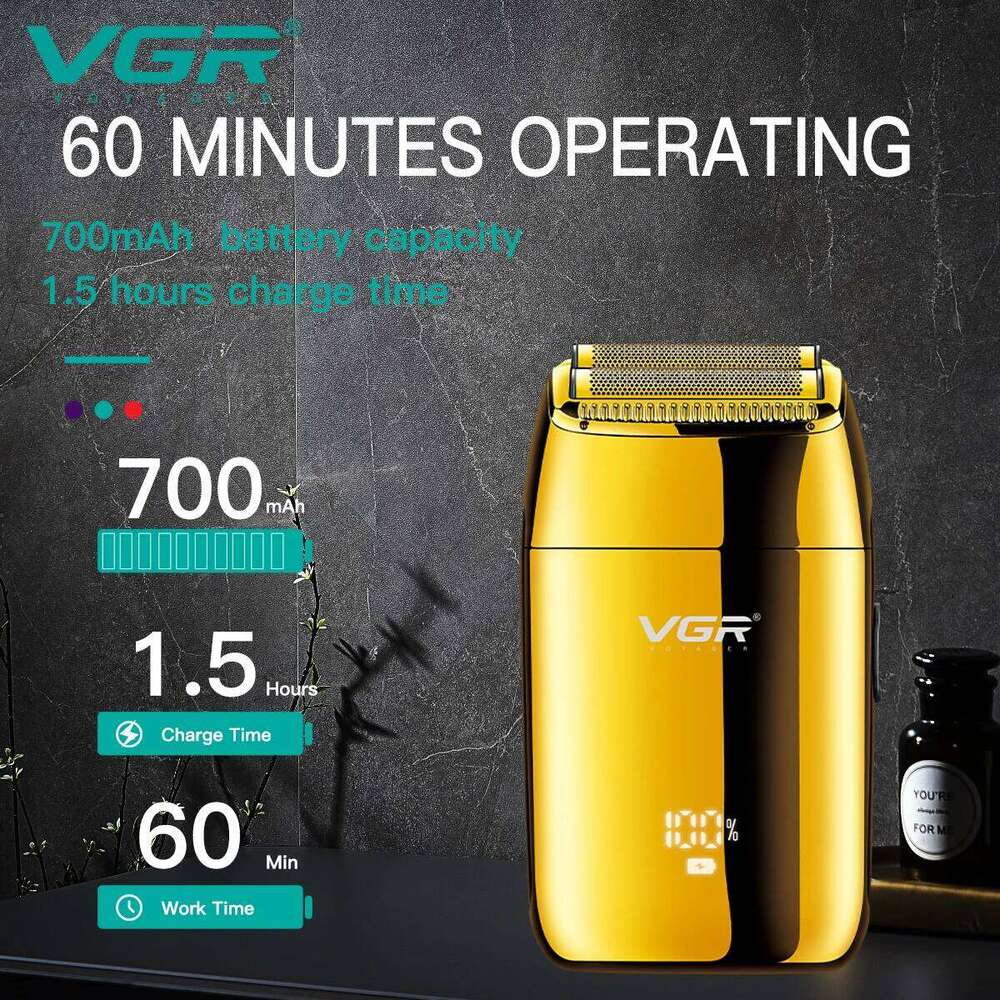 VGR Professional Razor Electric Reciprocating Shaving Hine Portable Beard Trimmer Mini Shaver For Men V-399