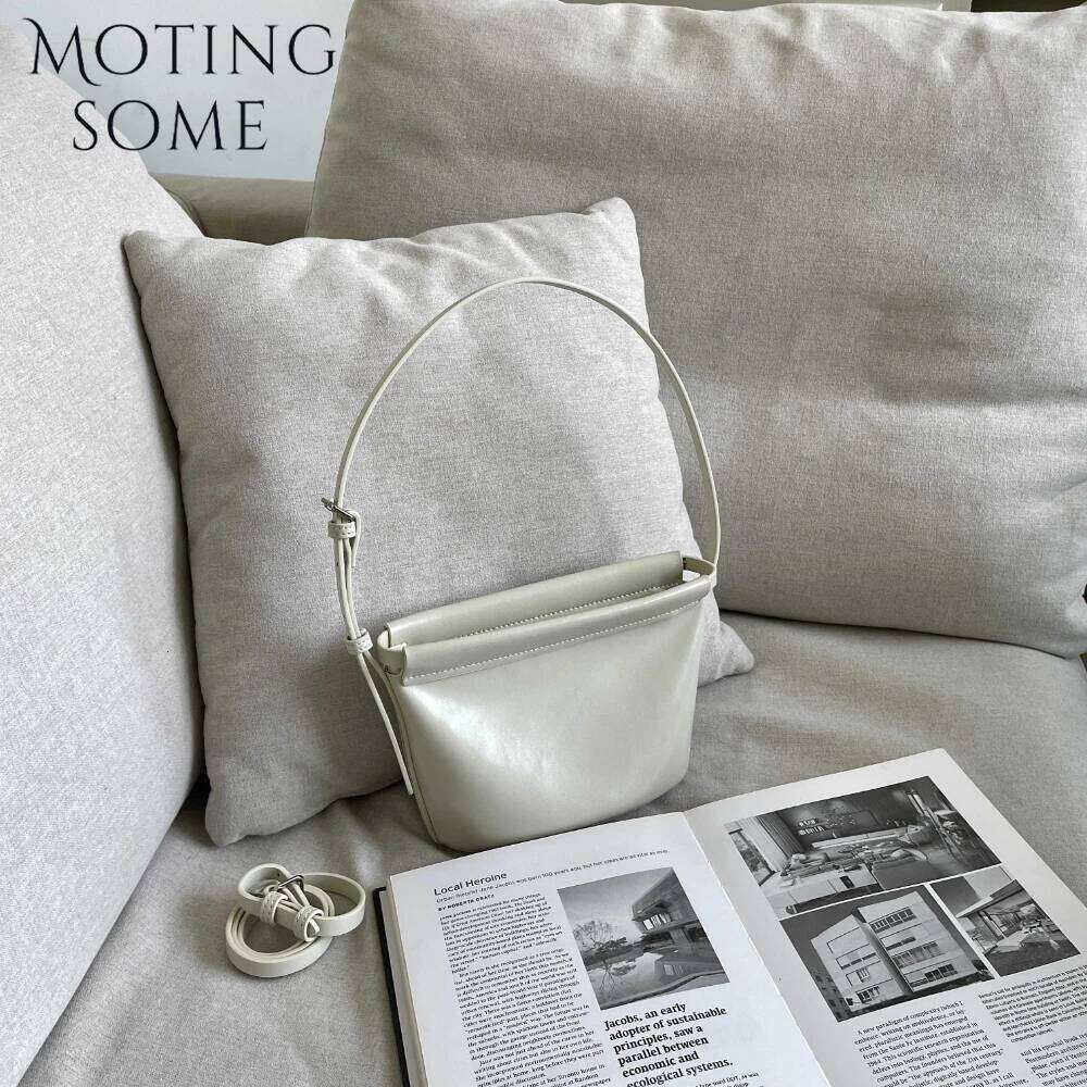 Moingsome Fashionable Mini Handbag For Women Genuine Leather Crossbody Shoulder Messenger Bucket Casual Tote Samll Bags
