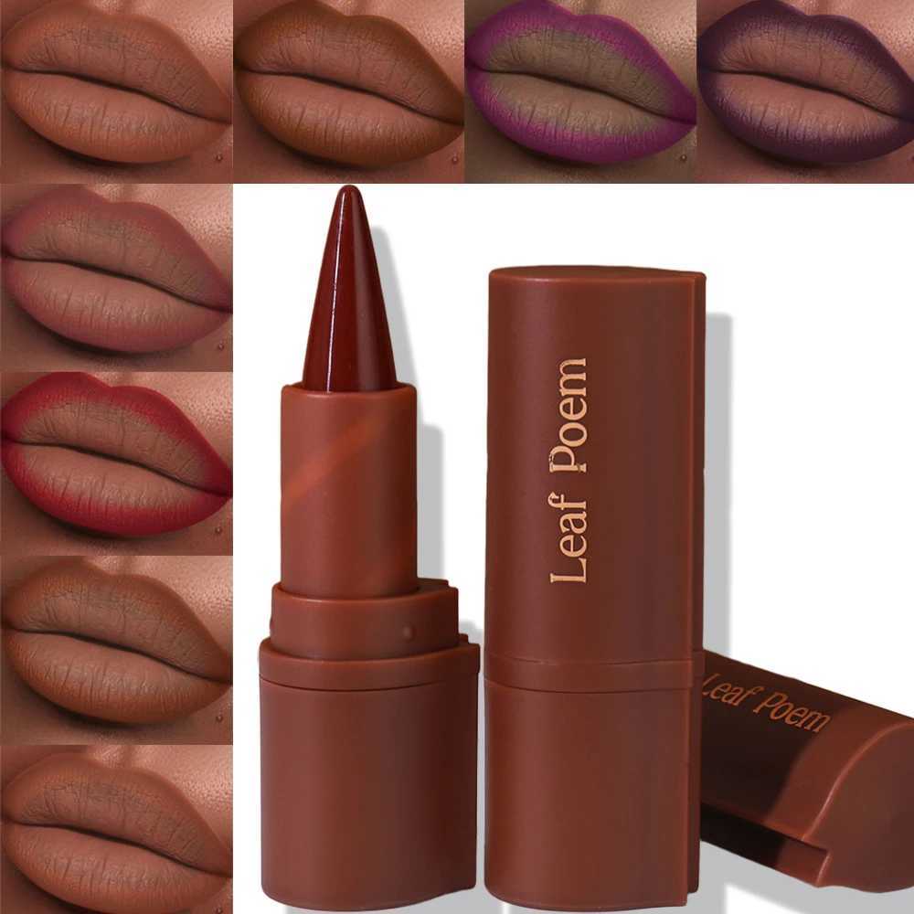 Dark Purple Waterproof Matte Lip Liner A Dual-purpose Durable Lipstick With Tapered Tip Easy To Outline No Smudge Lip Makeup XJ250623