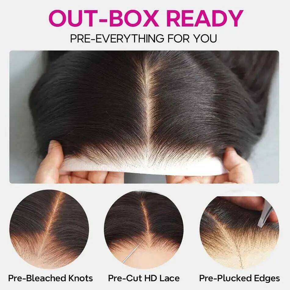 Tinashe Wear&Go Water Wave Glueless Human Hair Wet And Wavy Front 200 250 Density 6x5 Pre Cut HD Lace Closure Wig