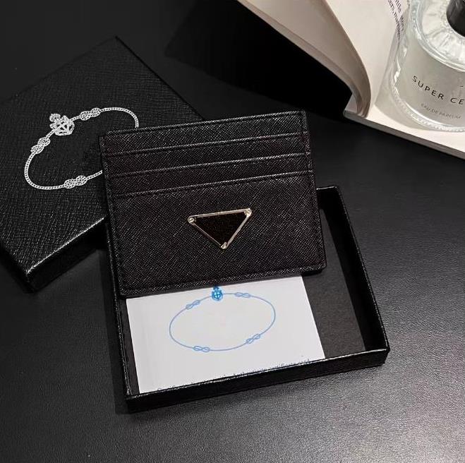 Saffiano designer bag genuine leather wallet Billfold Case Mini Card holder Coin Purse card holder For Men And Womens 7Y07