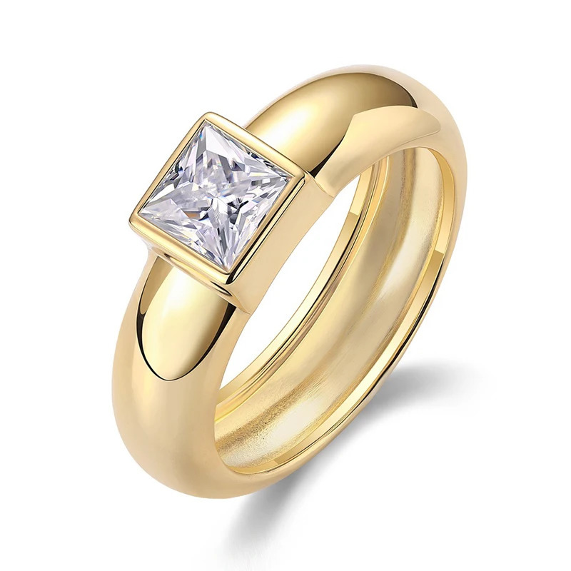 Na Fine Jewelry 18k Gold Plated 925 Sterling Silver Chunky Ring GRA Certificate ict out VVS D Color Women Ring 250617