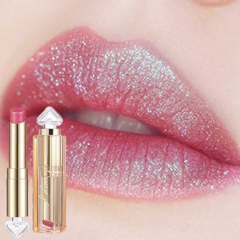 Waterproof Diamond Shimmer Matte Texture Pearlescent Glitter Velvet Lipstick 24H Long Lasting Diamond Lipstick Women Makeup 1PCS XJ250623