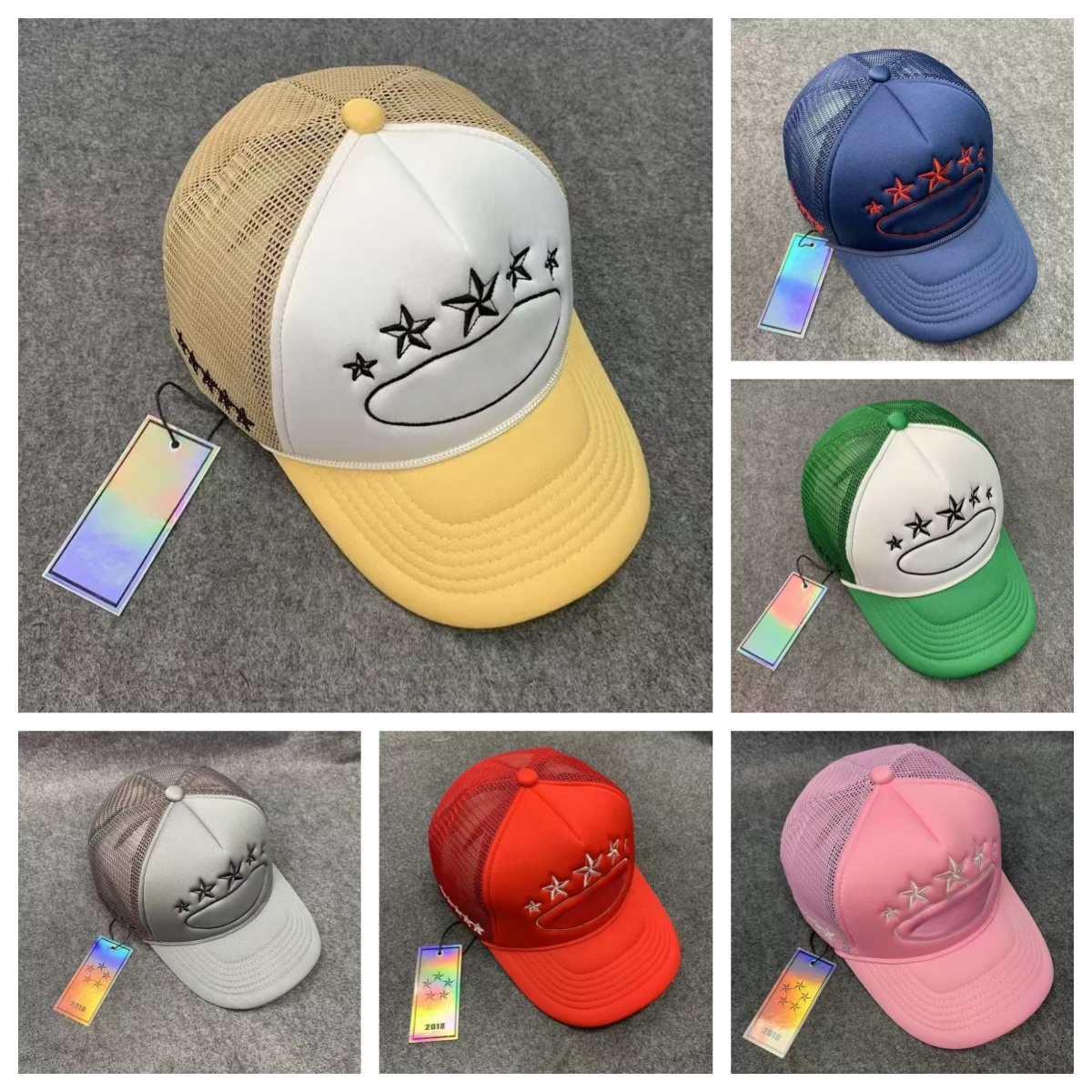 Stylish American Brand Baseball Cap Breathable Summer Sunshade Embroidery Truck Hat Street Trend Net Hat Duckbill