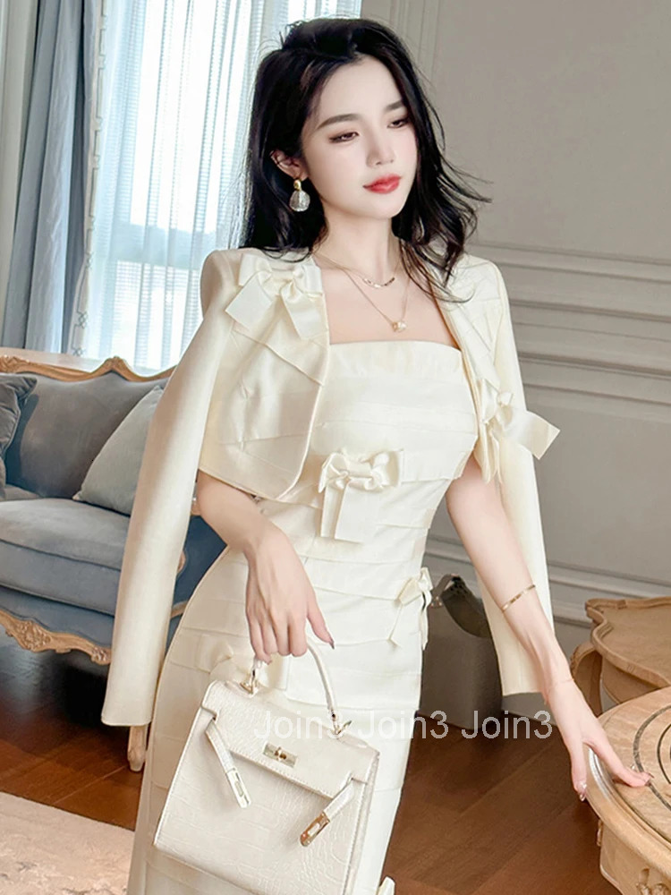New Fashion Spring Autumn Formal Chic Short Suit Women Ladies Clothing Pretty Cropped Coat Cardigan Blazer Jacket Mujer Outwear