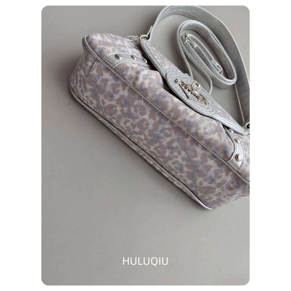 Y2k Leopard Shoulder Women Vintage Korean Fashion Trend Crossbody Bags Haruku Streetwear Aesthetic Youth Bag